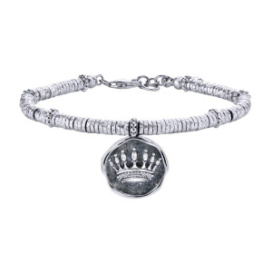 Gabriel Fashion Silver Two-Tone Byblos Charm Bracelet TB3647MXJWS