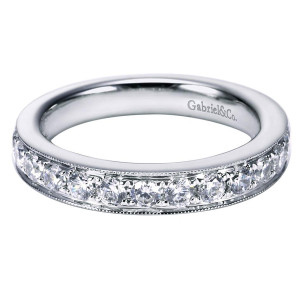 Gabriel 14 Karat Victorian Wedding Band WB5587W44JJ
