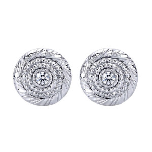 Gabriel Fashion Silver Mediterranean Stud Earrings EG11742SVJWS