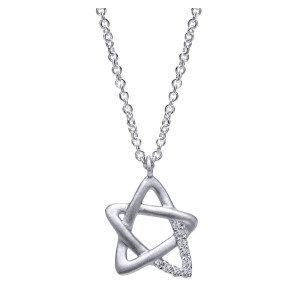 Gabriel Fashion Silver Contemporary Necklace NK4641SV5JJ