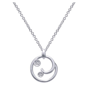 Gabriel Fashion Silver Contemporary Necklace NK4638SV5JJ