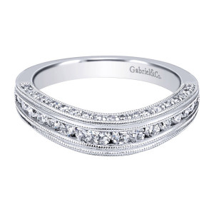 Gabriel 14 Karat Victorian Wedding Band WB11835R4W44JJ