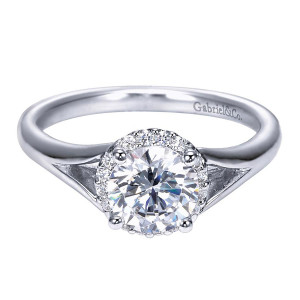Gabriel 14 Karat Contemporary Engagement Ring ER7807W44JJ
