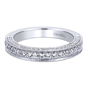 Gabriel 14 Karat Contemporary Wedding Band WB9250W44JJ