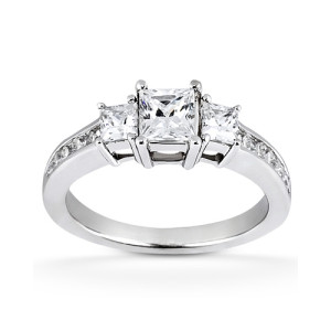 Taryn Collection Platinum Diamond Engagement Ring TQD 9006