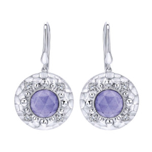Gabriel Fashion Silver Byblos Drop Earrings EG12554SVJMC