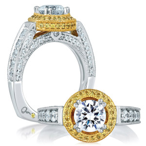 A.JAFFE 18 Karat Signature Engagement Ring MES598