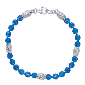 Gabriel Fashion Silver Bali Beads Bracelet TB2930SVJBX