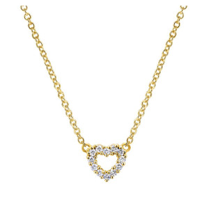Gabriel Fashion 14 Karat Secret Garden Heart Necklace NK1374Y45JJ