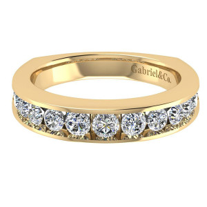 Gabriel 14 Karat Contemporary Wedding Band WB4184Y44JJ