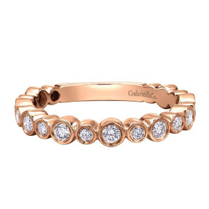 Gabriel Fashion 14 Karat Stackable Stackable Ladies' Ring LR5671K45JJ