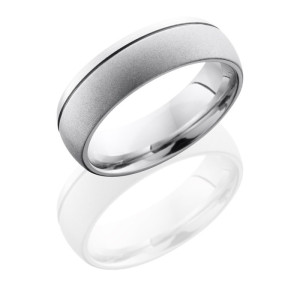 Lashbrook CC7D1.5OC Bead-Polish Cobalt Chrome Wedding Ring or Band