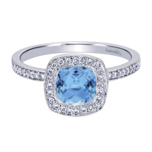Gabriel Fashion 14 Karat Stackable Stackable Ladies' Ring LR4734W44BT