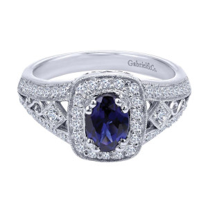 Gabriel Fashion 14 Karat Victorian Ladies' Ring LR4512W44SA