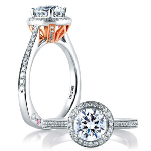 A.JAFFE 14 Karat Signature Engagement Ring MES596