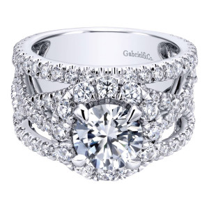 Gabriel 18 Karat Contemporary Engagement Ring ER11997R6W83JJ