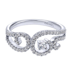 Gabriel Fashion 14 Karat Lace Ladies' Ring LR5175W44JJ