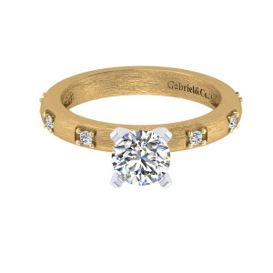 Gabriel 14 Karat Contemporary Engagement Ring ER5668M44JJ