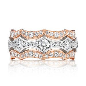 HT2621BWPK Platinum Tacori RoyalT Diamond Wedding Ring