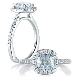 A.JAFFE Platinum Signature Engagement Ring MES577