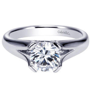 Gabriel 14 Karat Contemporary Engagement Ring ER9090W4JJJ