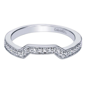 Gabriel 14 Karat Victorian Wedding Band WB4357W44JJ