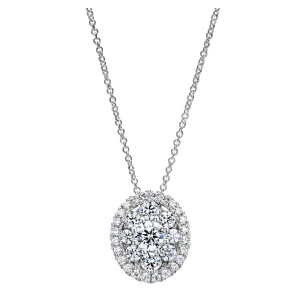 Gabriel Fashion 14 Karat Clustered Diamonds Necklace NK3846W44JJ