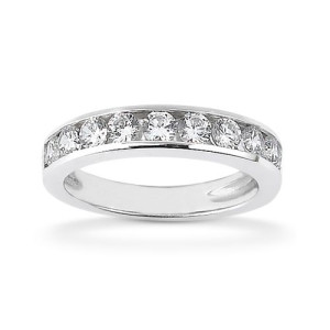 Diamond Channel Set Band Platinum Taryn Collection TQD B-3425