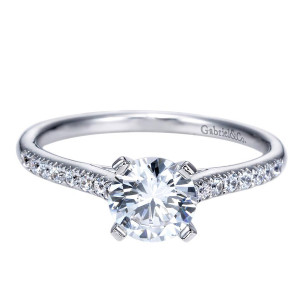 Gabriel 14 Karat Contemporary Engagement Ring ER7988W44JJ