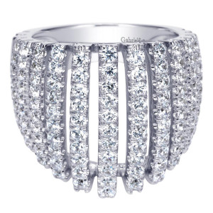 Gabriel Fashion 14 Karat Lusso Diamond Ladies' Ring LR6657W44JJ