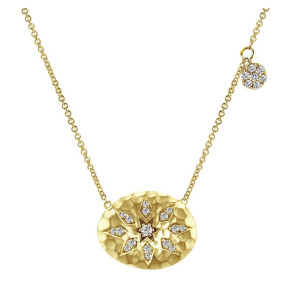 Gabriel Fashion 14 Karat Nature Necklace NK4916Y45JJ