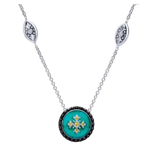 Gabriel Fashion Silver Roman Necklace NK4431E4SVJYS