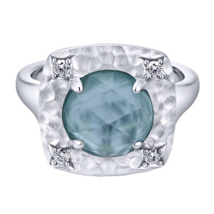 Gabriel Fashion Silver Byblos Ladies' Ring LR50601SVJMC