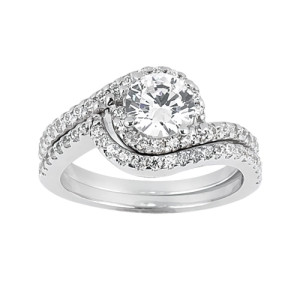 Taryn Collection Platinum Diamond Engagement Ring TQD A-7921