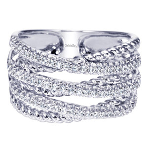 Gabriel Fashion 14 Karat Hampton Diamond Ladies' Ring LR5496W45JJ