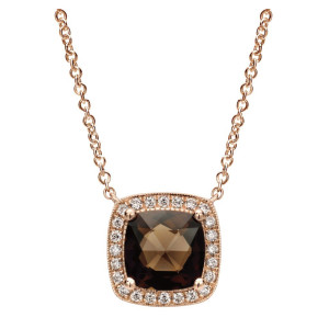 Gabriel Fashion 14 Karat Color Solitaire Necklace NK4615K45SQ