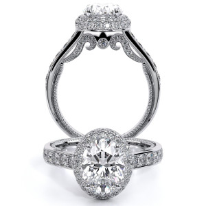 Verragio Insignia-7101OV Platinum Engagement Ring