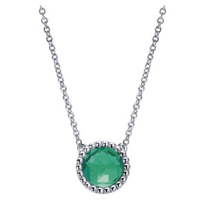 Gabriel Fashion Silver Celestial Necklace NK4277SVJGO