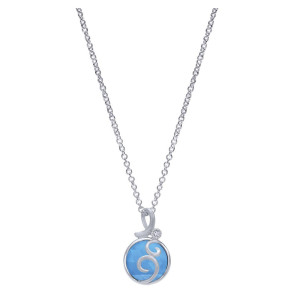 Gabriel Fashion Silver Byblos Necklace NK4495SV5XT