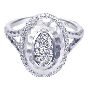 Gabriel Fashion 14 Karat Nature Ladies' Ring LR6419W45JJ