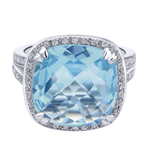 Gabriel Fashion 14 Karat Lusso Color Ladies' Ring LR4733W44LB
