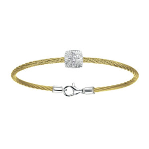 Gabriel Fashion Silver Two-Tone Hampton Stainless Steel Bangle Bracelet BG2868PGMX5JJ