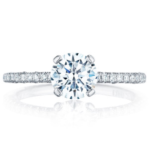 HT254515RD65 Platinum Tacori Petite Crescent Engagement Ring