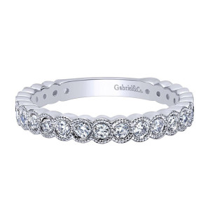 Gabriel Fashion 14 Karat Stackable Stackable Ladies' Ring LR5139W45JJ