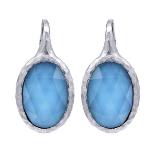 Gabriel Fashion Silver Organic Leverback Earrings EG12394SVJXT