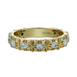 Gabriel Fashion 14 Karat Stackable Ladies' Ring LR4919Y44JJ
