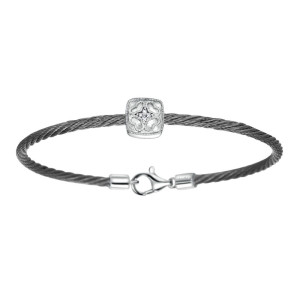 Gabriel Fashion Silver Two-Tone Hampton Stainless Steel Bangle Bracelet BG2872PBMX5JJ