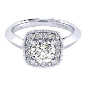 Gabriel 14 Karat Perfect Match Engagement Ring ER001B4ABW44JJ