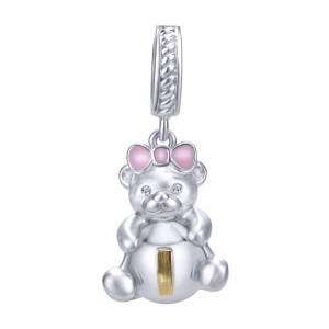 Gabriel Fashion Silver / 18 Karat Two-Tone Initial Charm Pendant PT9419I-EPMY5JJ