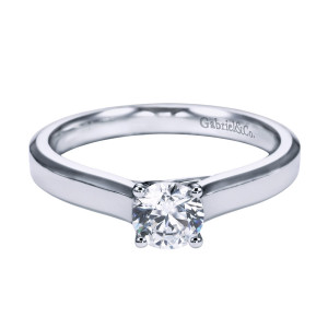Gabriel Platinum Contemporary Engagement Ring ER6579PTJJJ